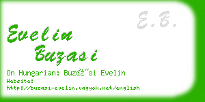 evelin buzasi business card